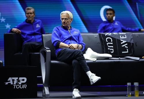 Swedish legend Björn Borg at the 2023 Laver Cup in Vancouver