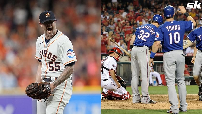 Astros pitcher Ryan Pressly idolized Rangers legend growing up: Michael  Young was my hero