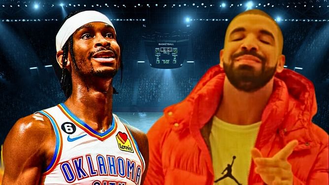 “Flashiest, the splashiest, the craftiest”: Shai Gilgeous-Alexander gifts Drake signed OKC jersey with special message
