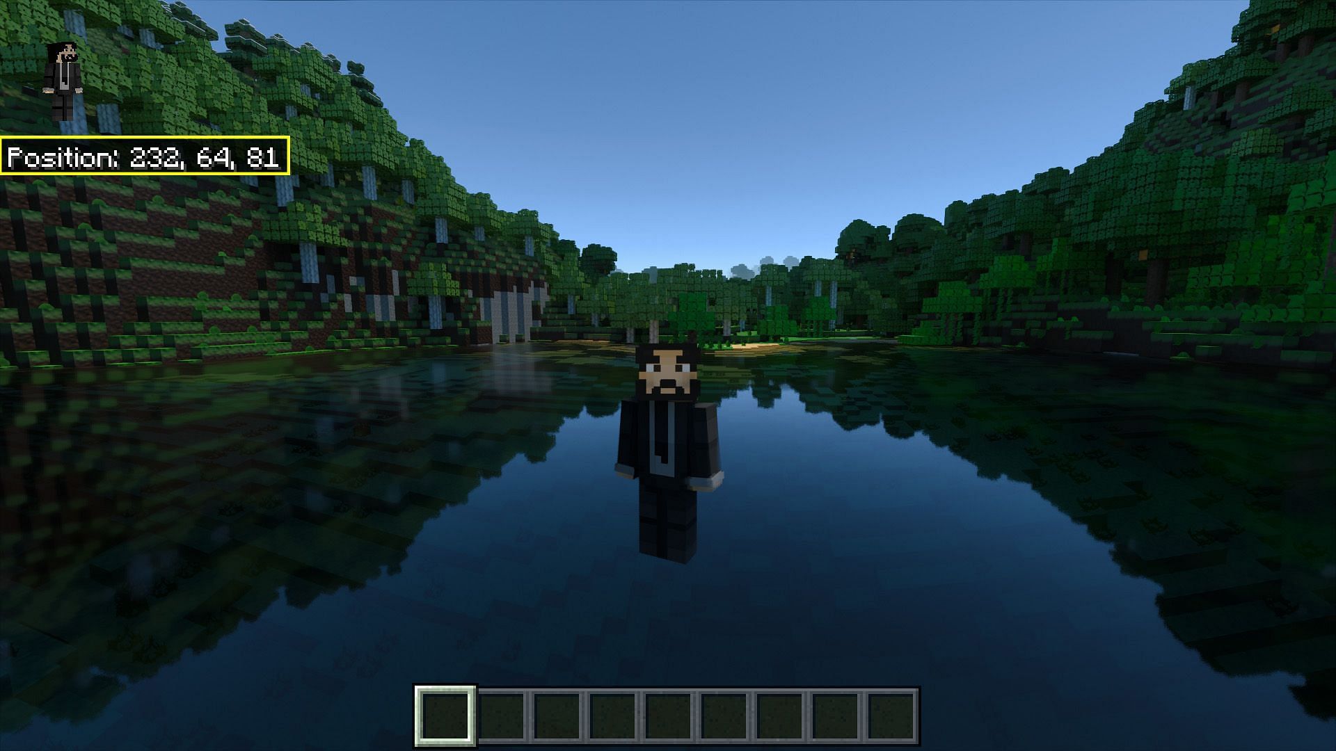 Use coordinates to keep track of your adventure (Image via Mojang)