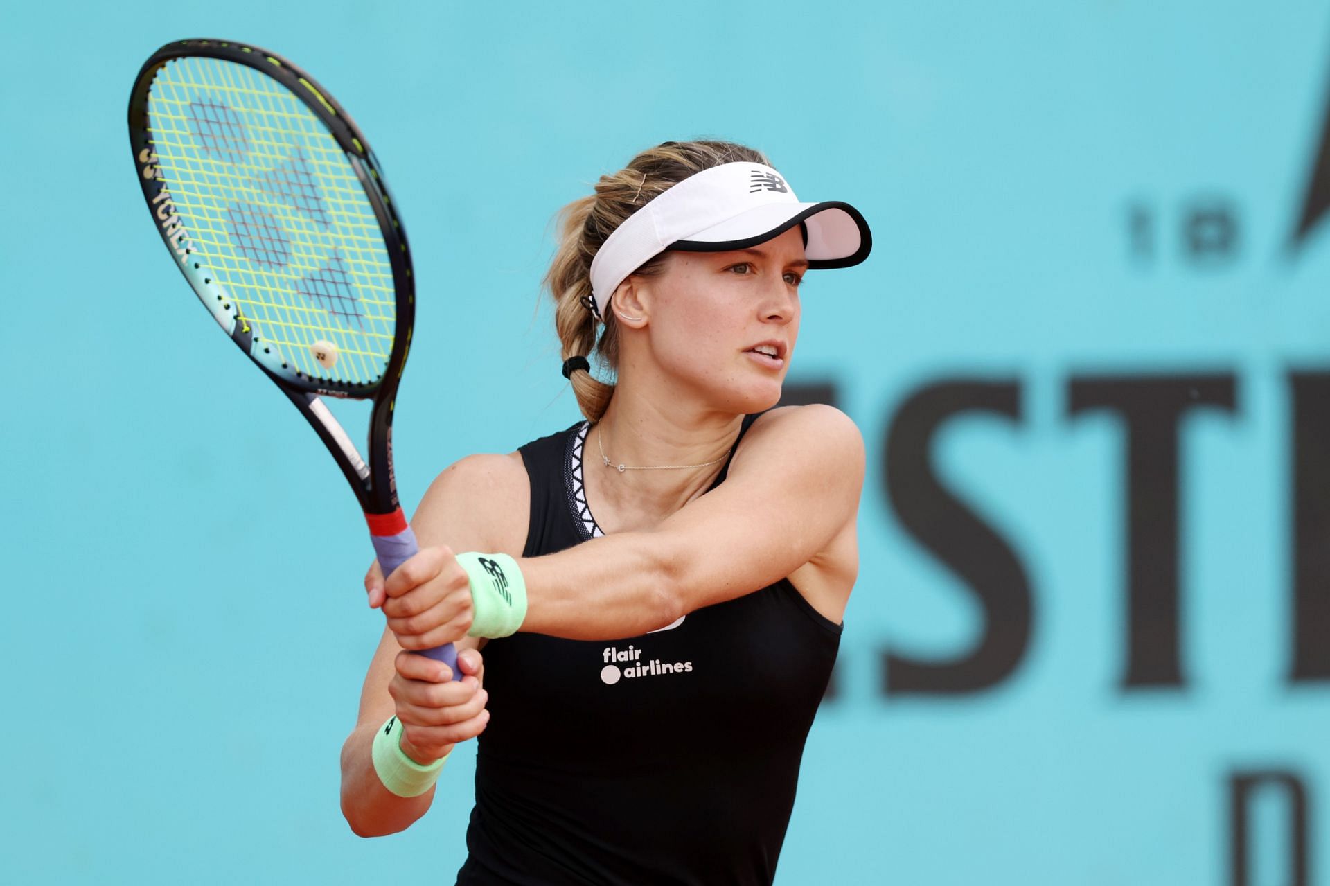 Eugenie Bouchard at the 2023 Mutua Madrid Open