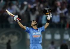 Who is the only Indian batter to score an ODI century in Dharamsala?