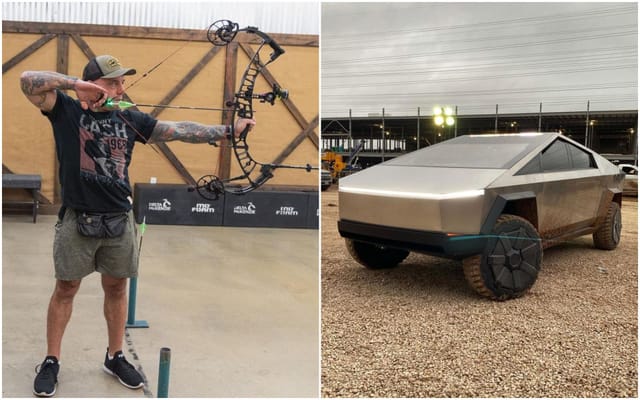 Elon Musk: Joe Rogan fires arrow at Tesla Cybertruck to test toughness ...