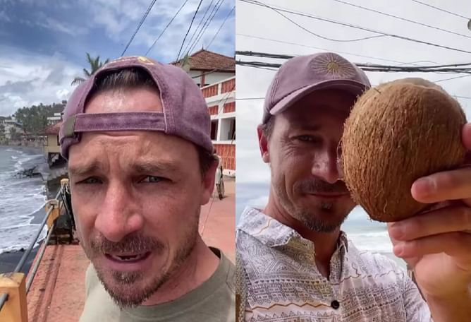[Watch] "Rain. India. People. Kindness. Salute"- Dale Steyn enjoys his stay in Kerala ahead of World Cup