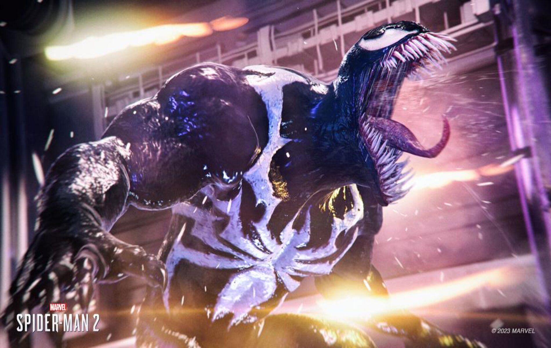 Screenshot from Spider-Man 2 video game showcasing Venom