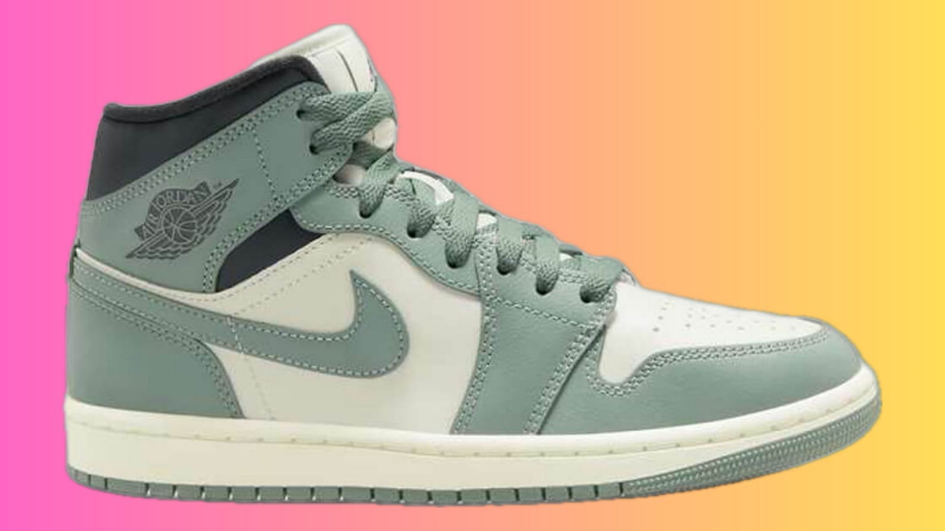 Nike Air Jordan 1 Mid Jade Smoke shoes Where to get price