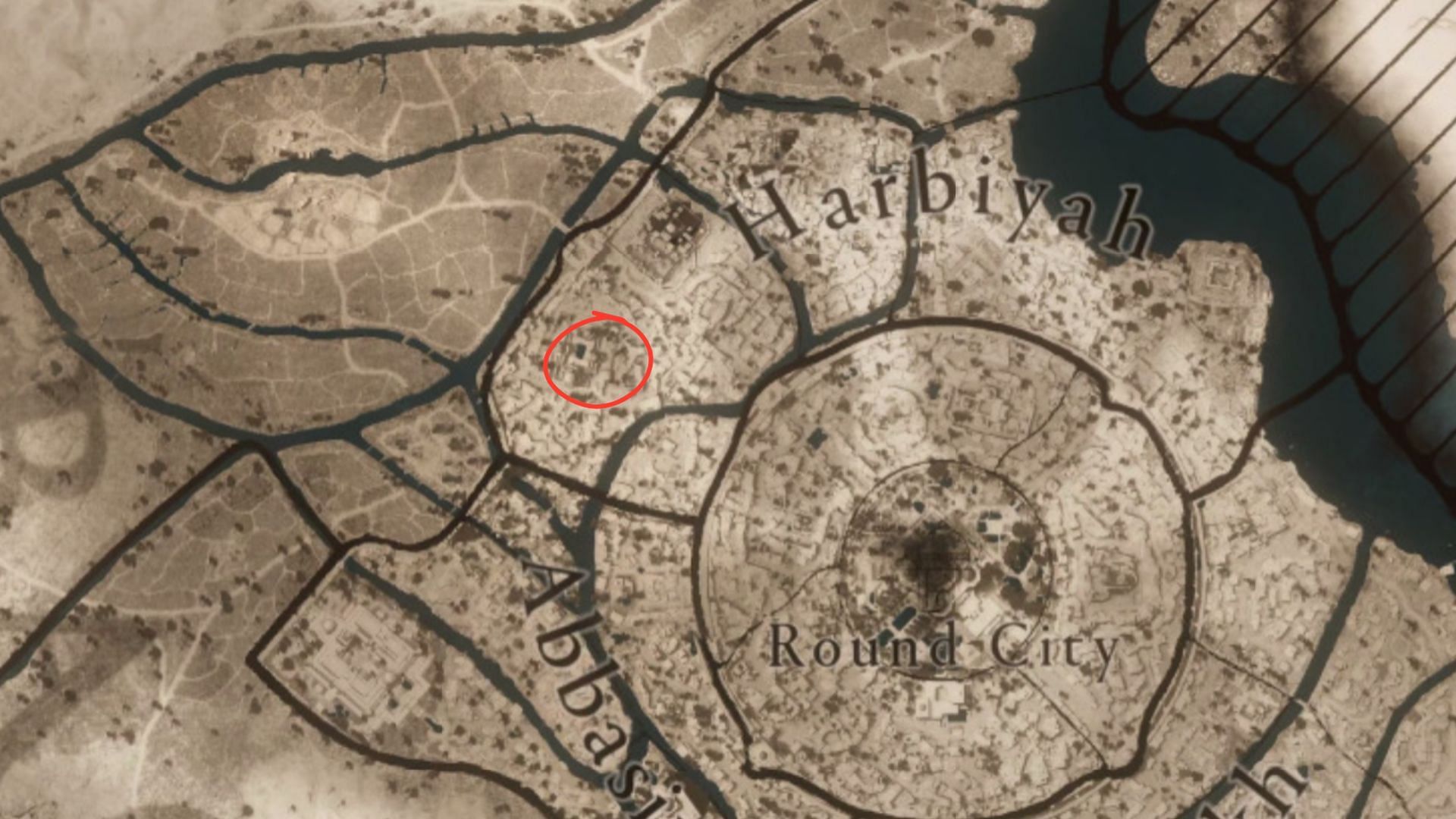 Possible location of the Order member (Image via Sportskeeda/ Ubisoft)