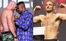 "Beating a guy in a wheel chair" - UFC champion Sean Strickland takes issue with Tyson Fury vs. Francis Ngannou fight promotion