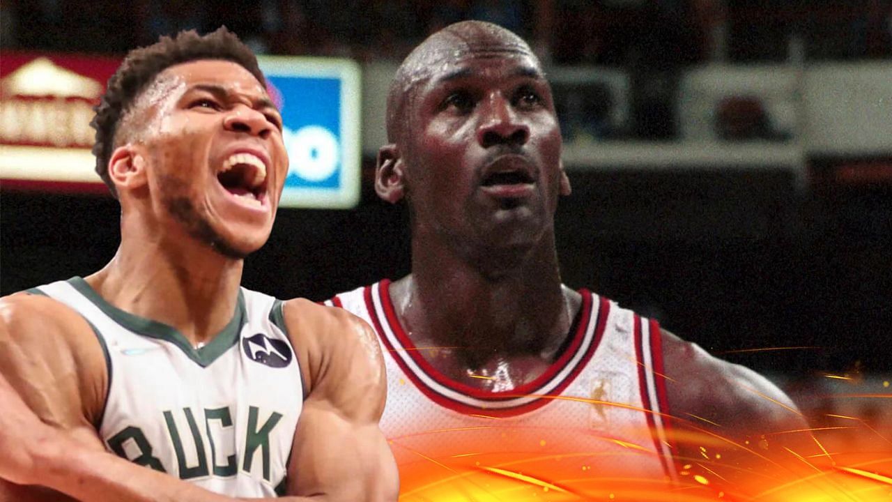 Michael jordan on giannis on sale antetokounmpo