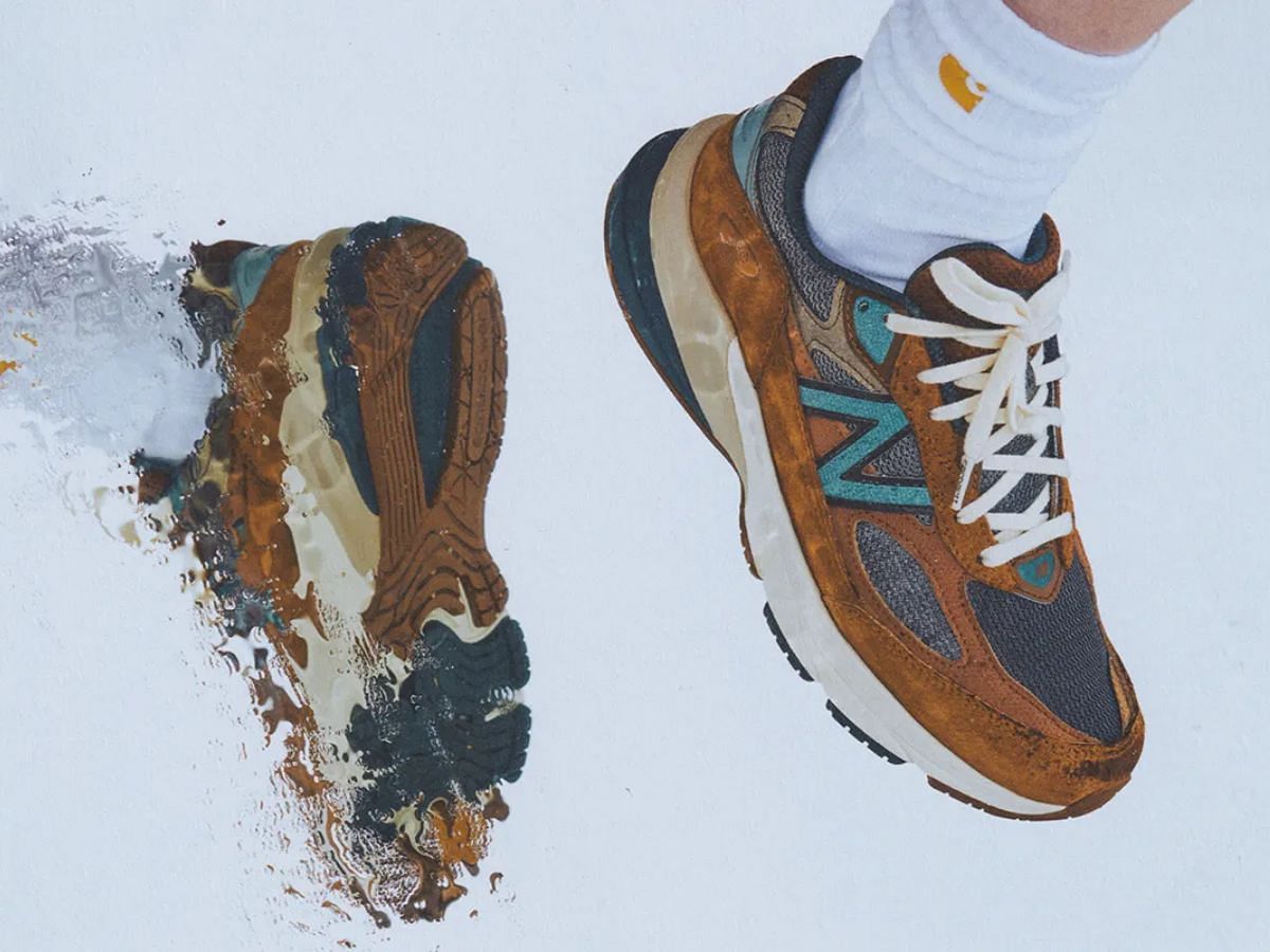 Carhartt WIP x New Balance 990v6 sneakers (Image via Sneaker News)