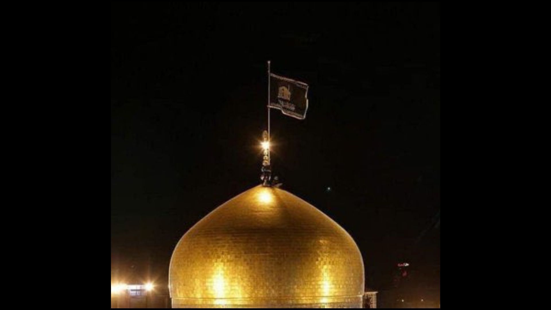   Is the Black flag raised in Iran a call for war? (Image via snip from X/@jacksonhinklle)