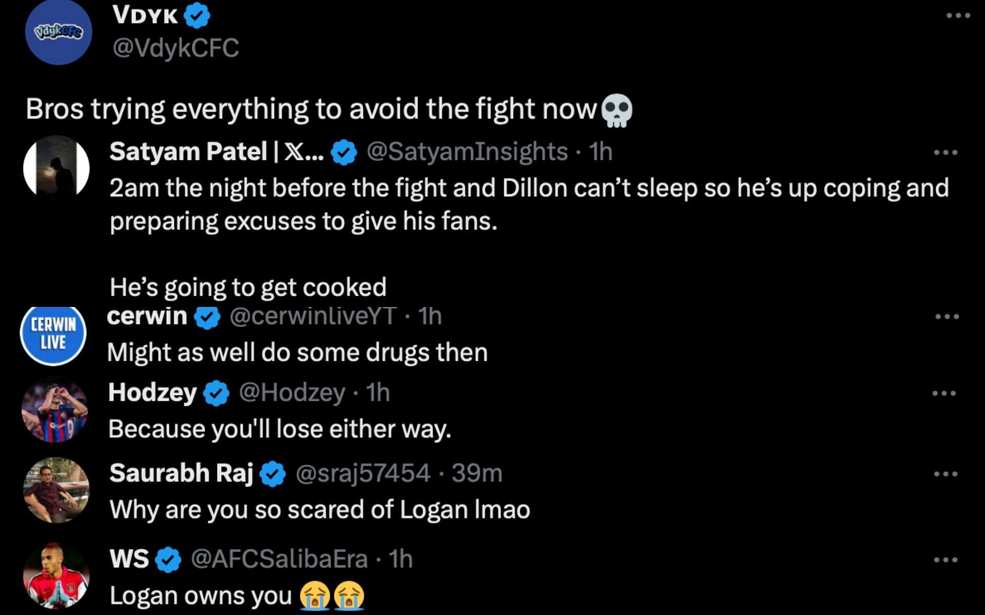 Screenshots from @dillondanis on X