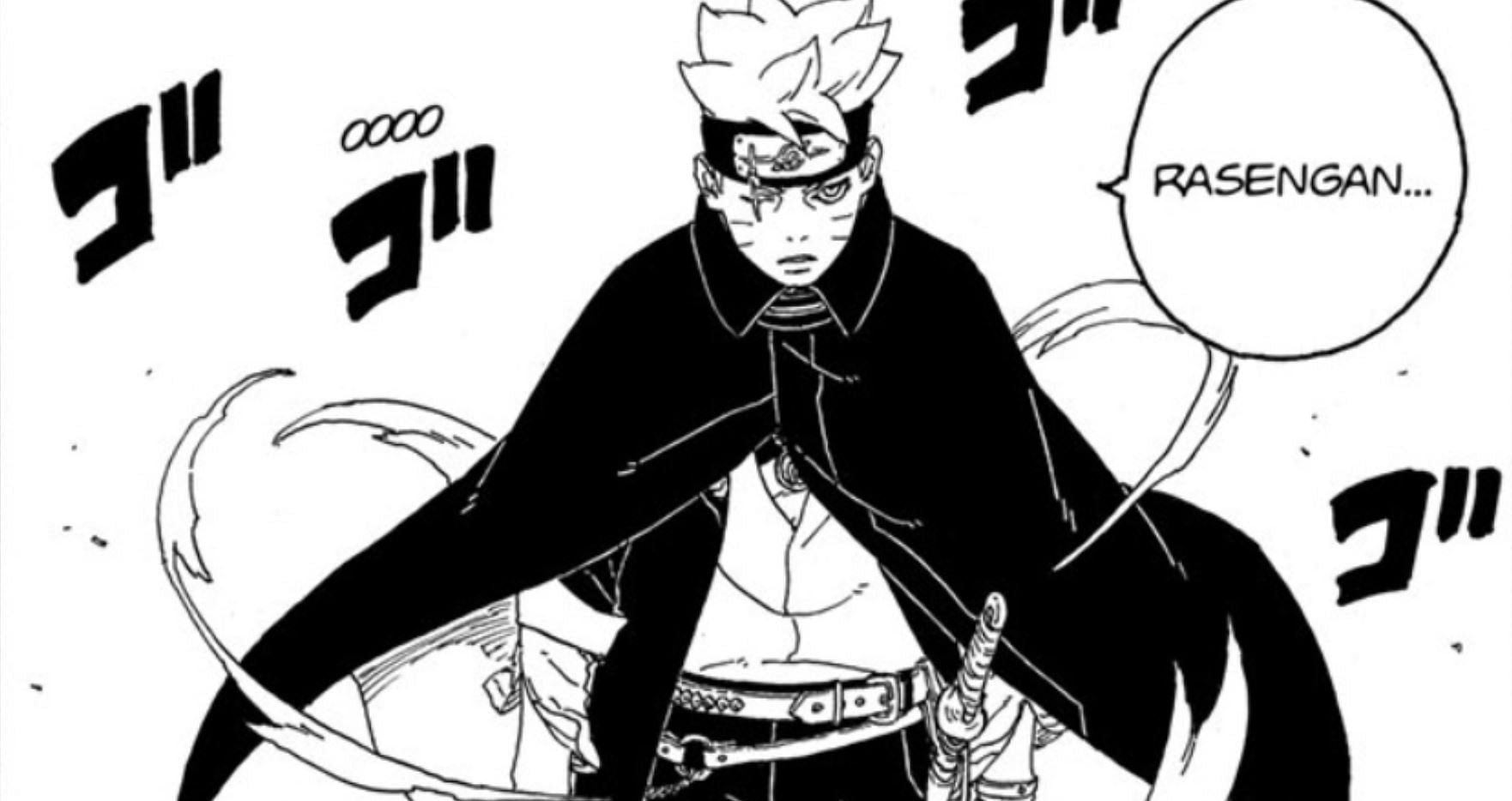 Rasengan Uzuhiko jutsu as seen in the manga (Image via Shueisha)