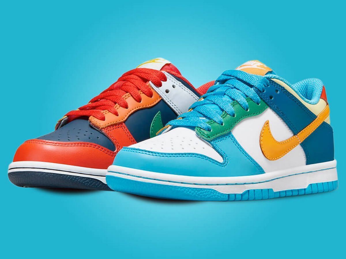 Nike Dunk Low What The Dunk (GS) sneakers (Image via Sneaker News)