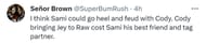 A fan's idea on how to book Sami Zayn next.