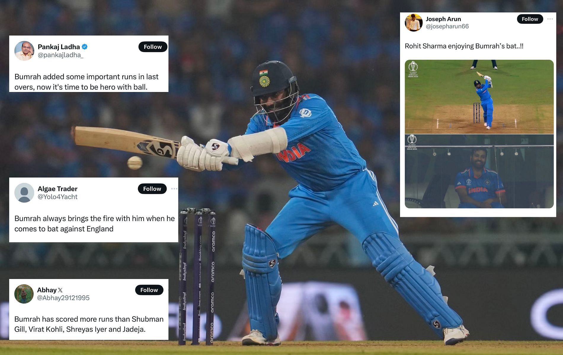 "Boom Boom To Bat Bat" - Fans React To Jasprit Bumrah's Valuable ...