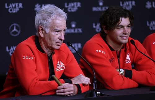 John McEnroe (left) 