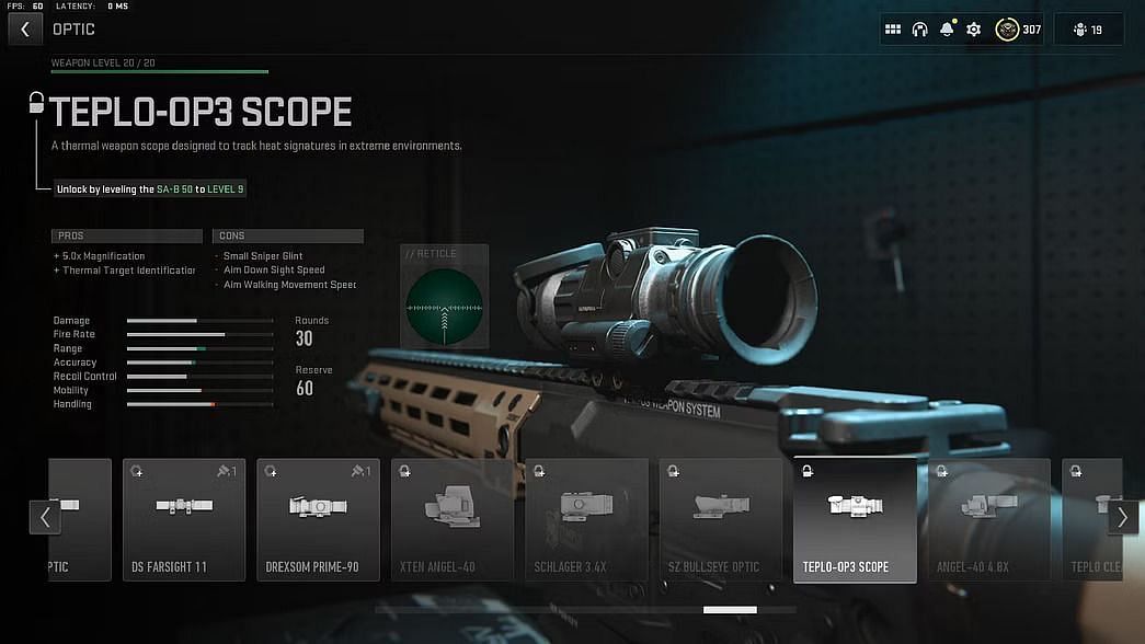 Warzone 2 Teplo-OP3 scope (Image via Activision)