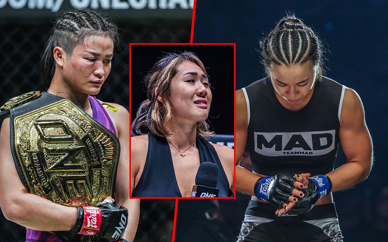 From left to right: Stamp, Angela Lee, Ham Seo Hee | Image by ONE Championship