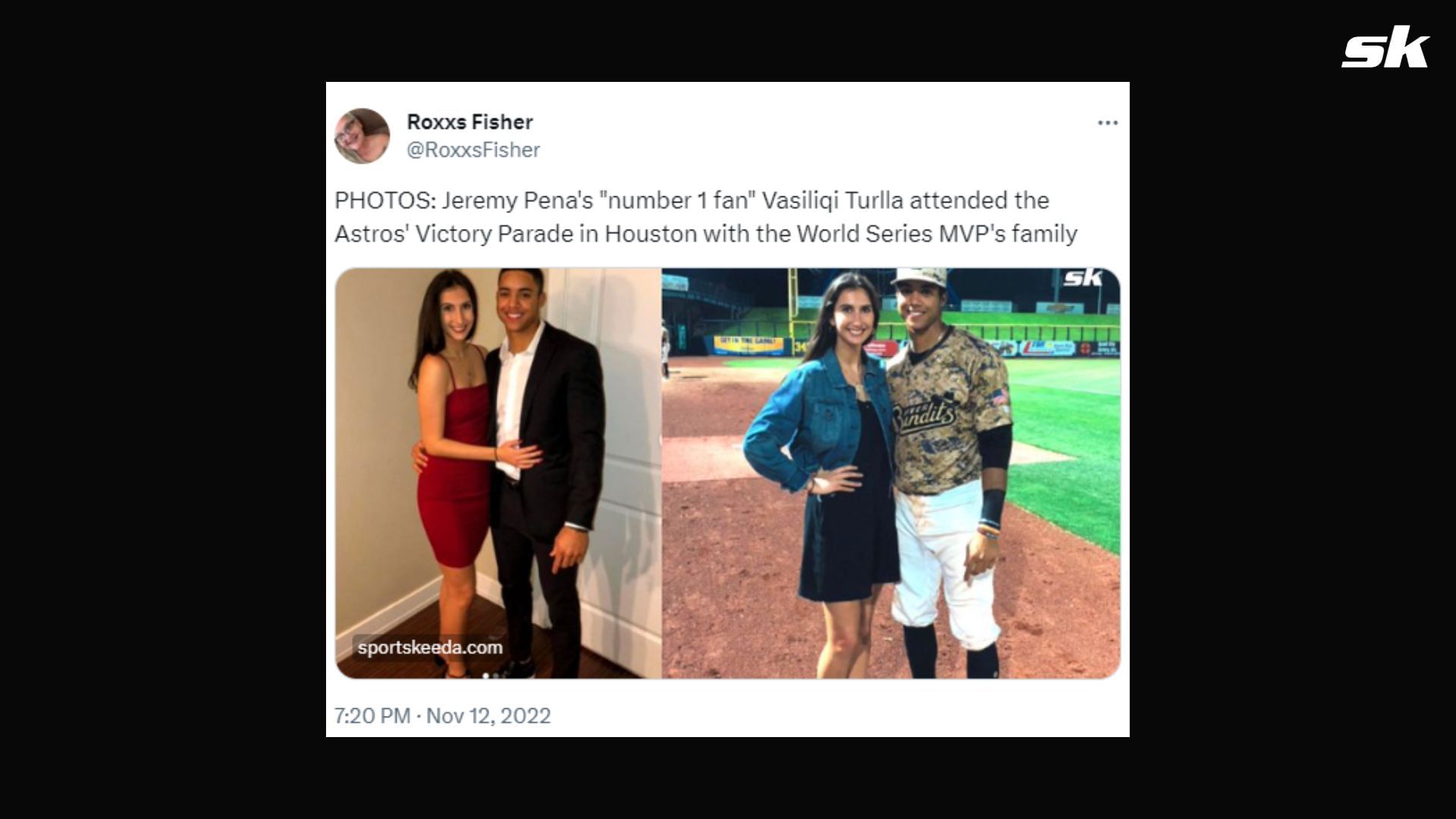 Who is Jeremy Pena's girlfriend Vasiliqi Turlla? A glimpse into the  personal life of Astros shortstop