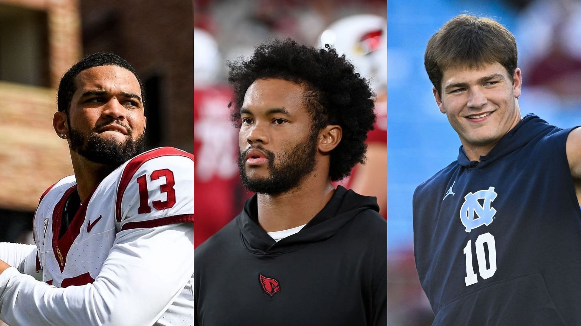 Will the Arizona Cardinals replace Kyler Murray with one of Caleb Williams and Drake Maye?