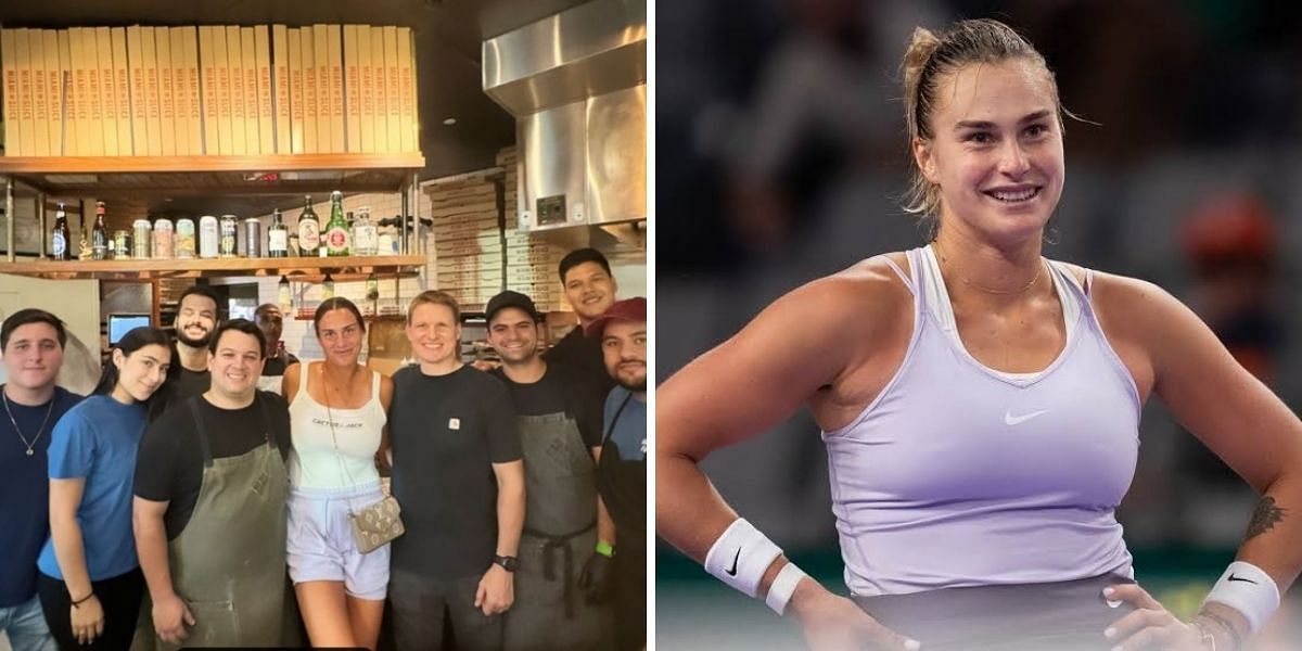 Aryna Sabalenka with fans in Miami