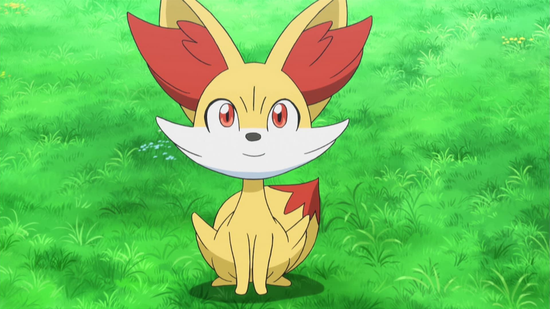 Fennekin as seen in the anime (Image via TPC)