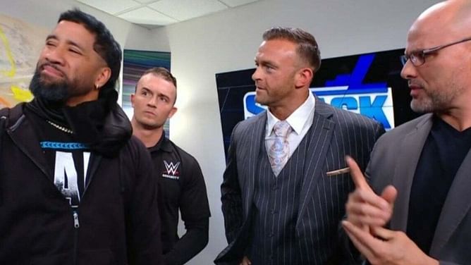 SmackDown General Manager shares two-word message after kicking Jey Uso out of the arena