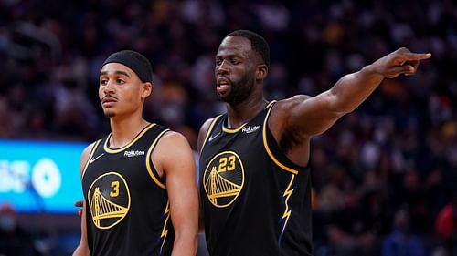 Jordan Poole and Draymond Green of the Golden State Warriors (Photo: NBA.com)