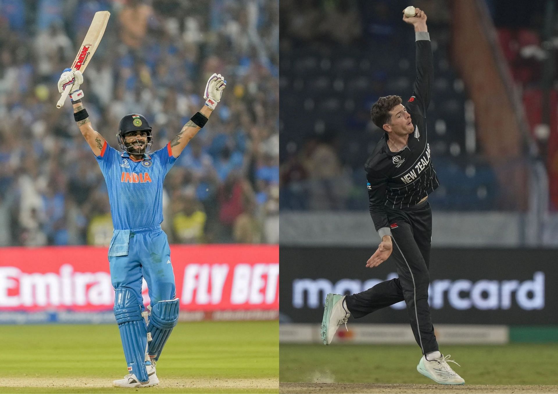 Virat Kohli and Mitchell Santner have been in incredible form at the 2023 World Cup.