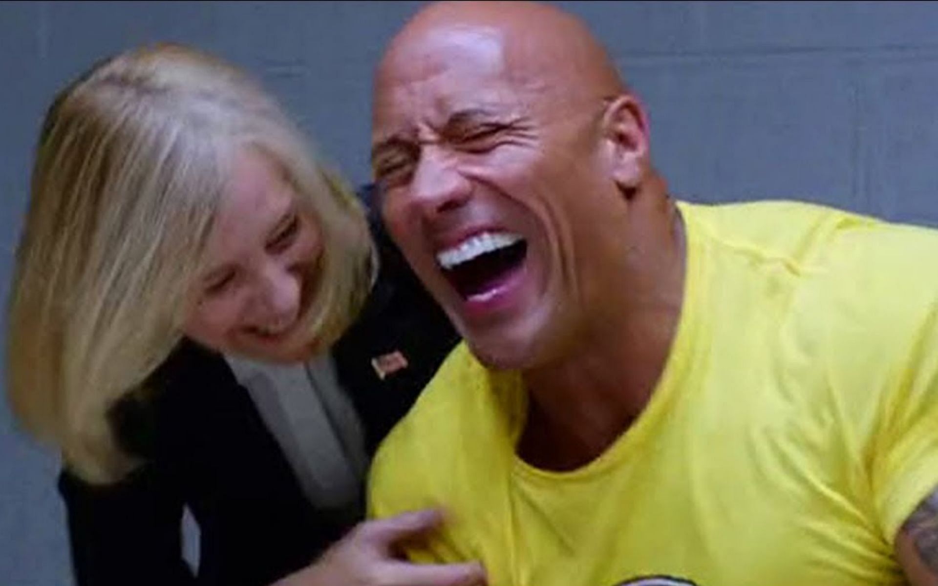 A subtle but hilarious tribute was paid to The Rock