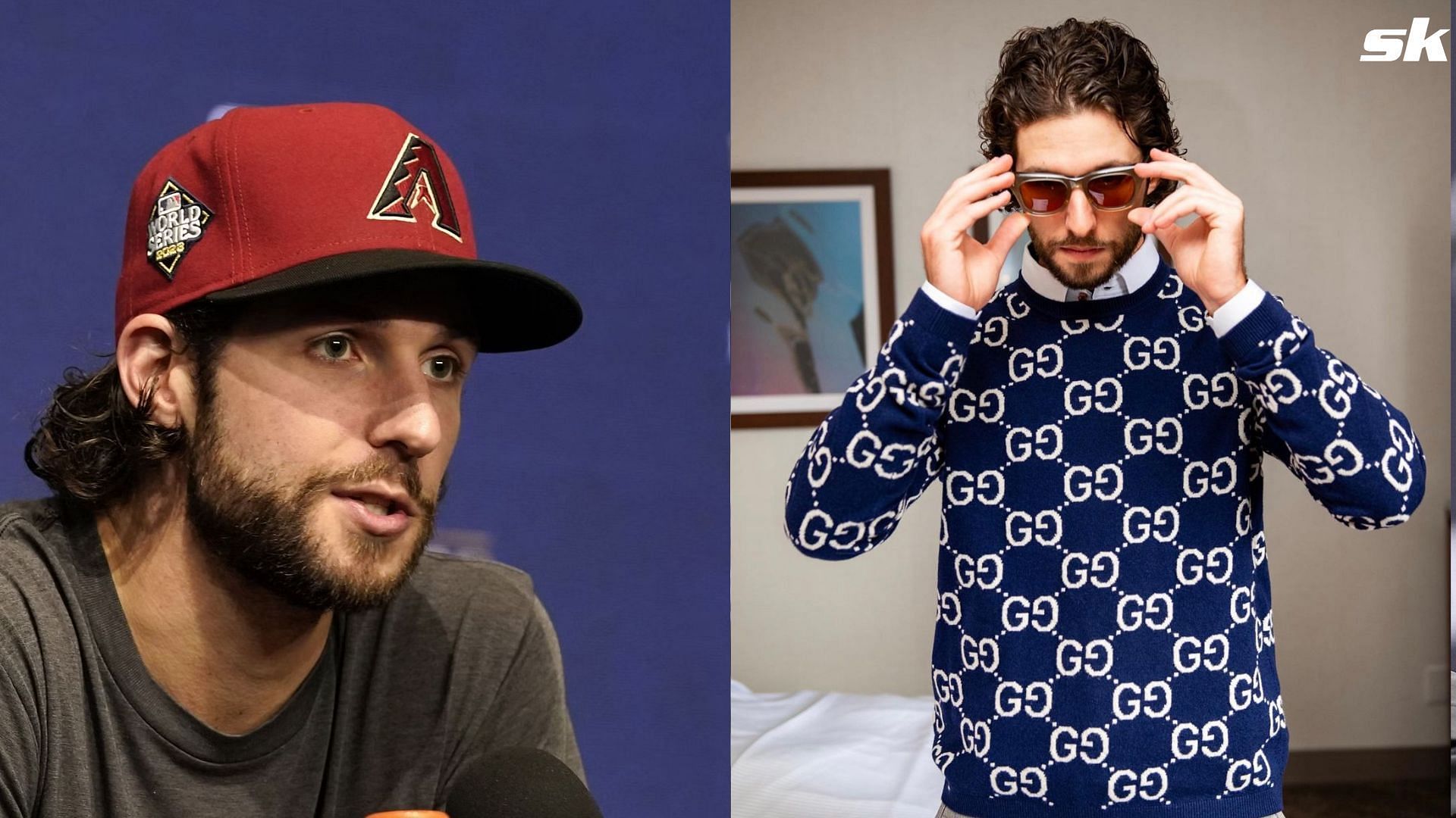 Zac Gallen was seen in a $1,650 Gucci jumper 