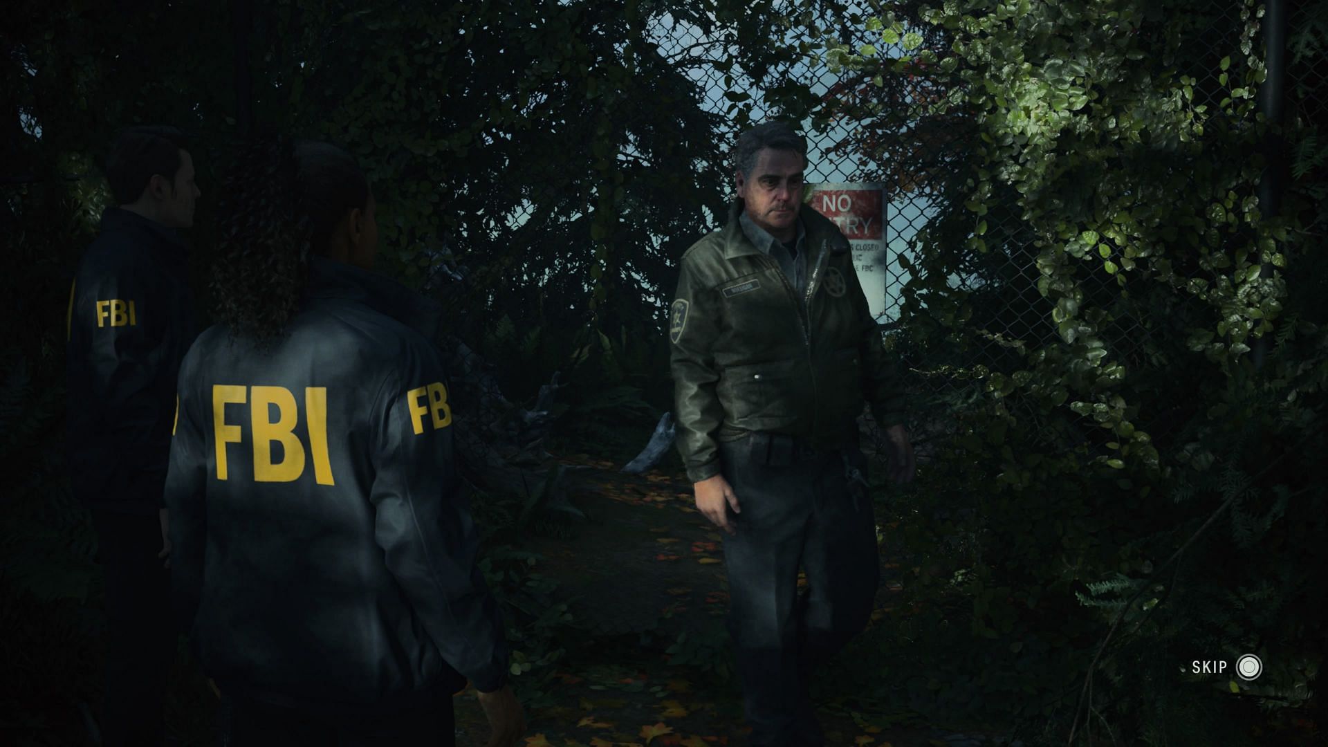 Alan Wake 2 fearures some really well-written dialogue and cutscenes (Image via Remedy Entertainment, Sportskeeda)