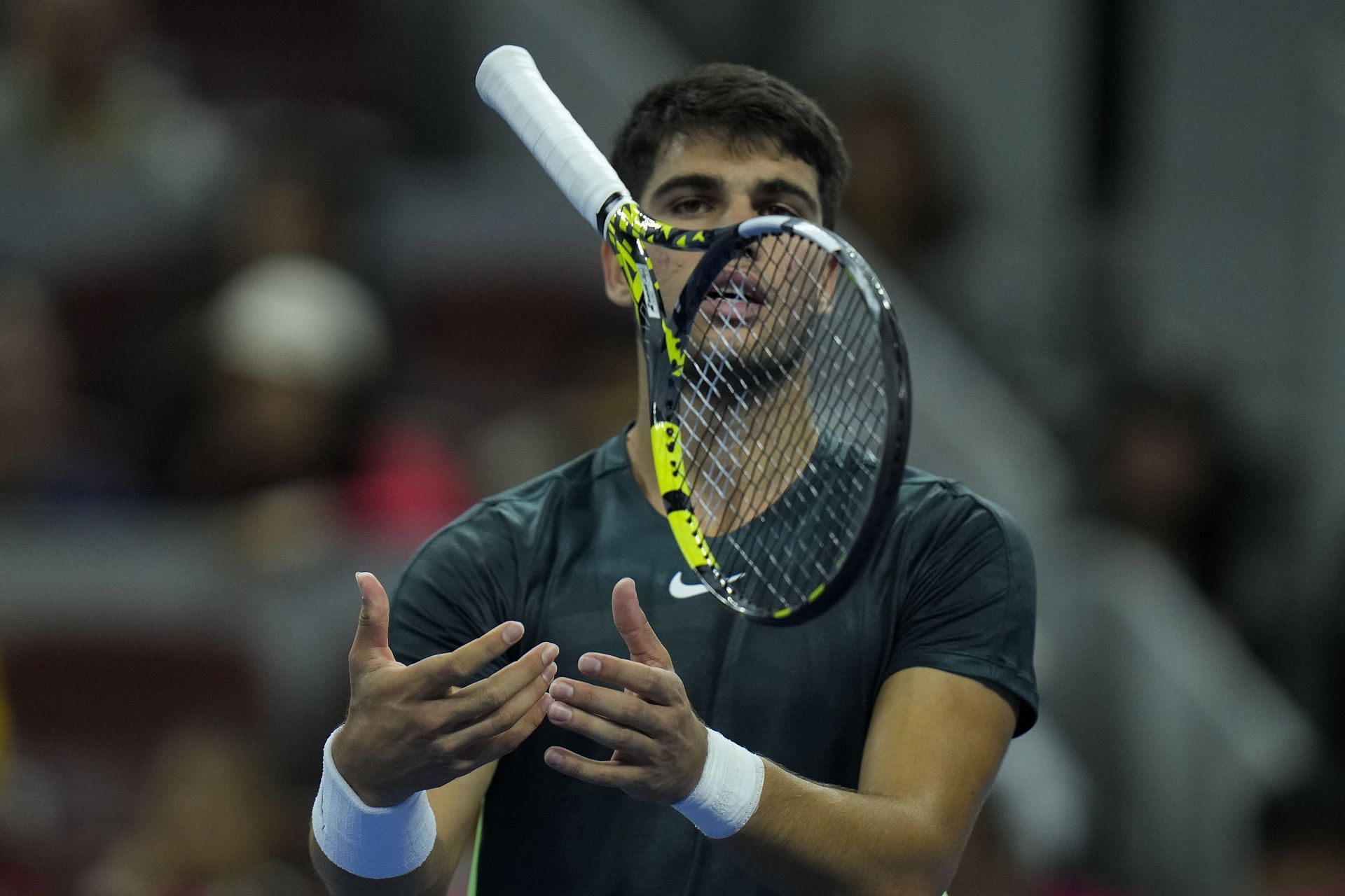 Carlos Alcaraz during the China Open