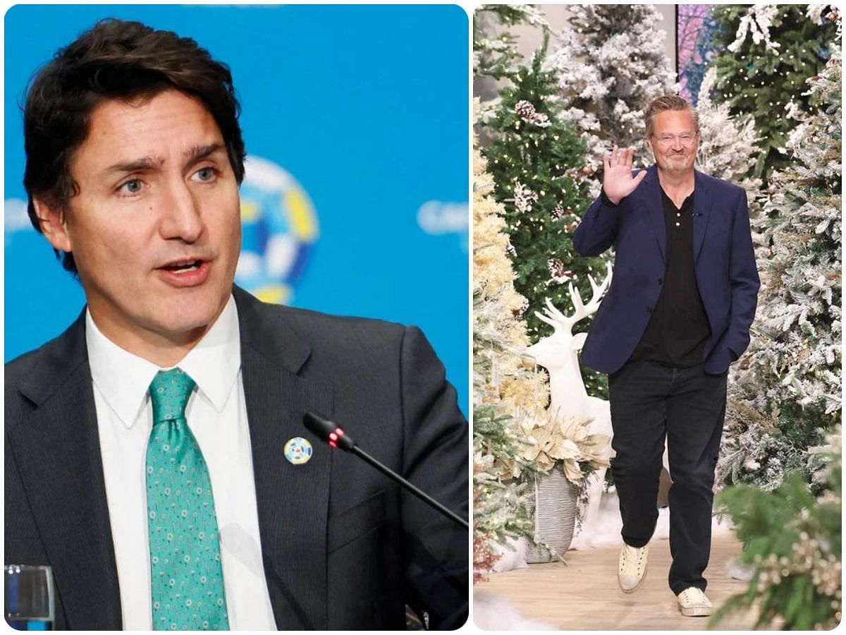 Justin Trudeau and Matthew Perry were school friends. (Photos via IMDb/mattyperry4/Reuters)