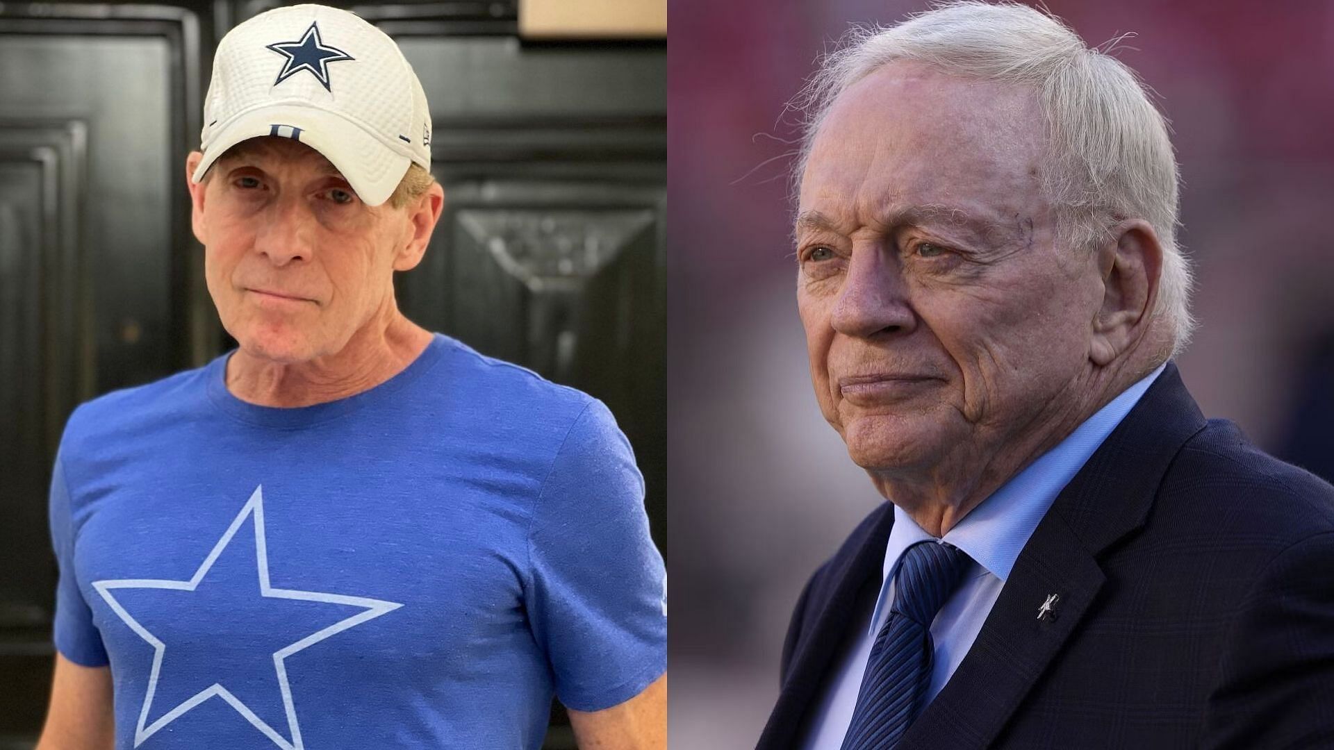 Skip Bayless and Jerry Jones (Image credit: Skip Bayless on Instagram)