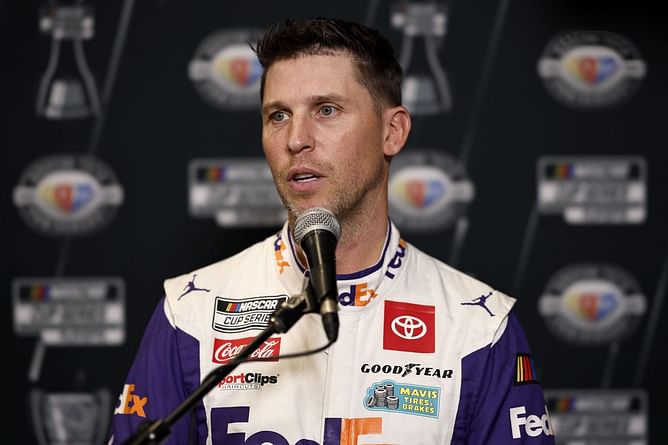 “You continue to make this a game of chance”: Denny Hamlin’s thoughts on why NASCAR should not have superspeedway races in the playoffs