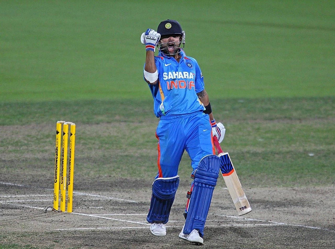 Virat Kohli pumped up after his ton vs SL in 2012 [Getty Images]