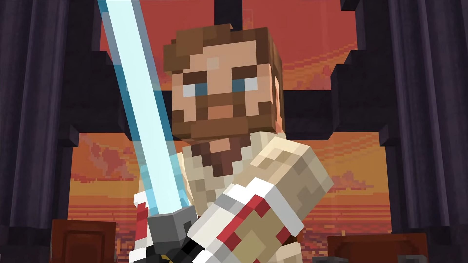 Obi-Wan Kenobi is available to lend aid in Path of the Jedi (Image via Mojang)