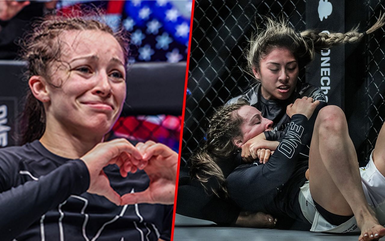 Danielle Kelly (L) vs. Jessa Khan | Photo credit: ONE Championship