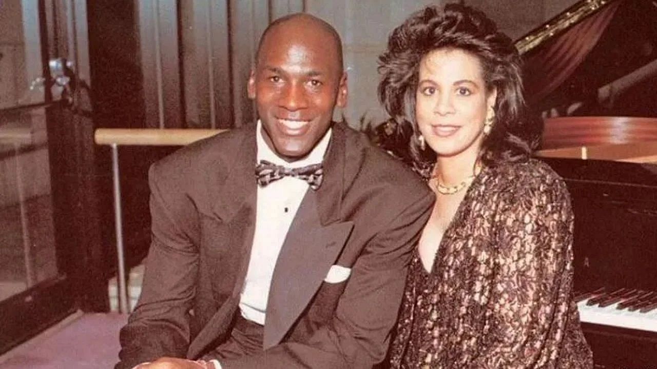 NBA great Michael Jordan with former wife Juanita Vanoy