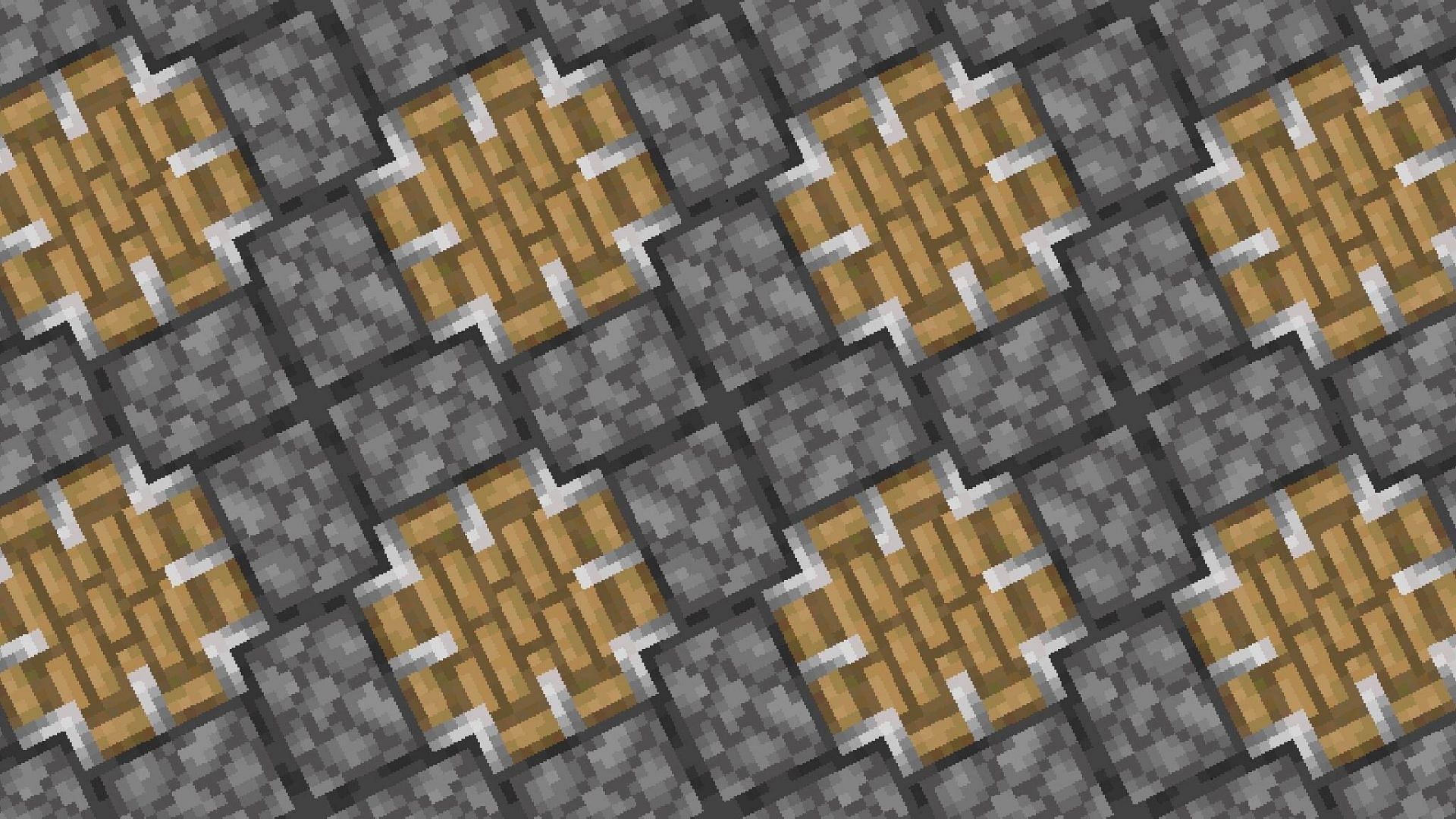 Minecraft Redditor creates a beautiful floor design with nothing but pistons (Image via Reddit/u/RandomBoyInHere)