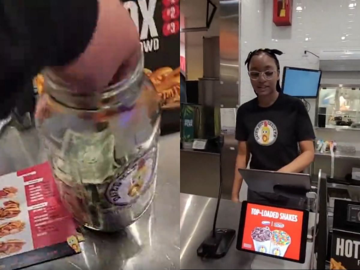 Kick streamer caught stealing from tip jar (Image via Kick)