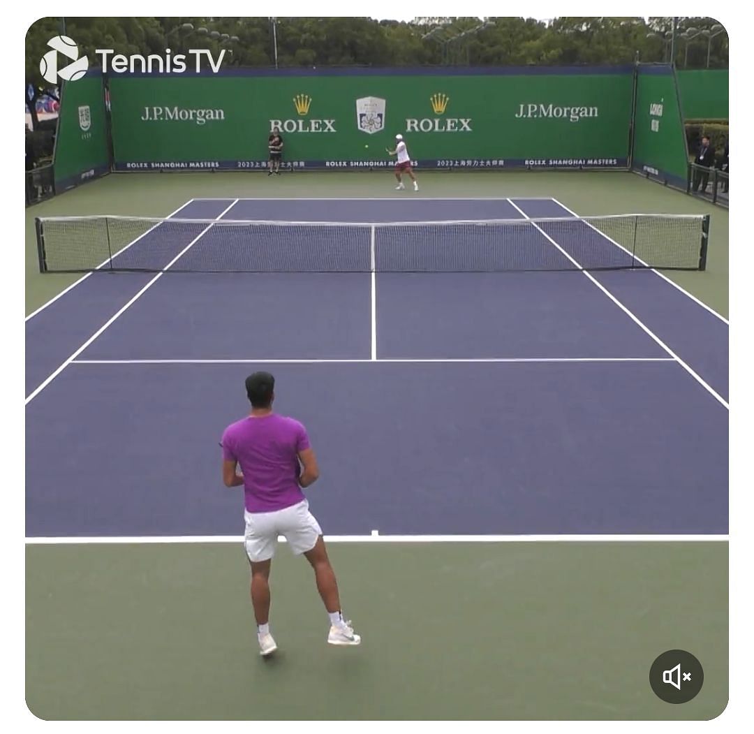 Carlos Alcaraz practices with his brother Alvaro Alcaraz: Credits: TennisTV