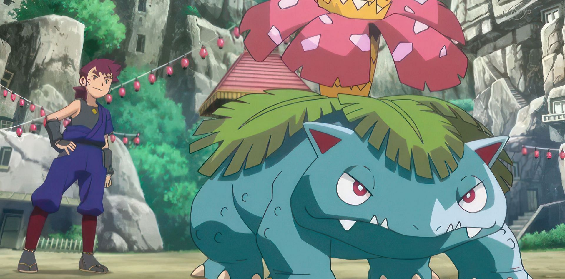 Venusaur, as seen in the anime (Image via The Pokemon Company)