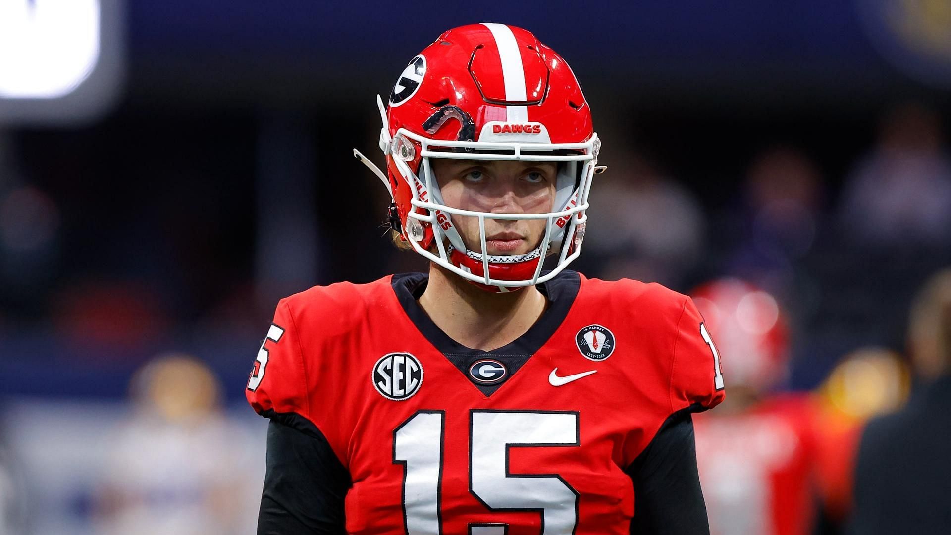 Carson Beck has kept the Georgia Bulldogs as one of the undefeated college football teams in 2023