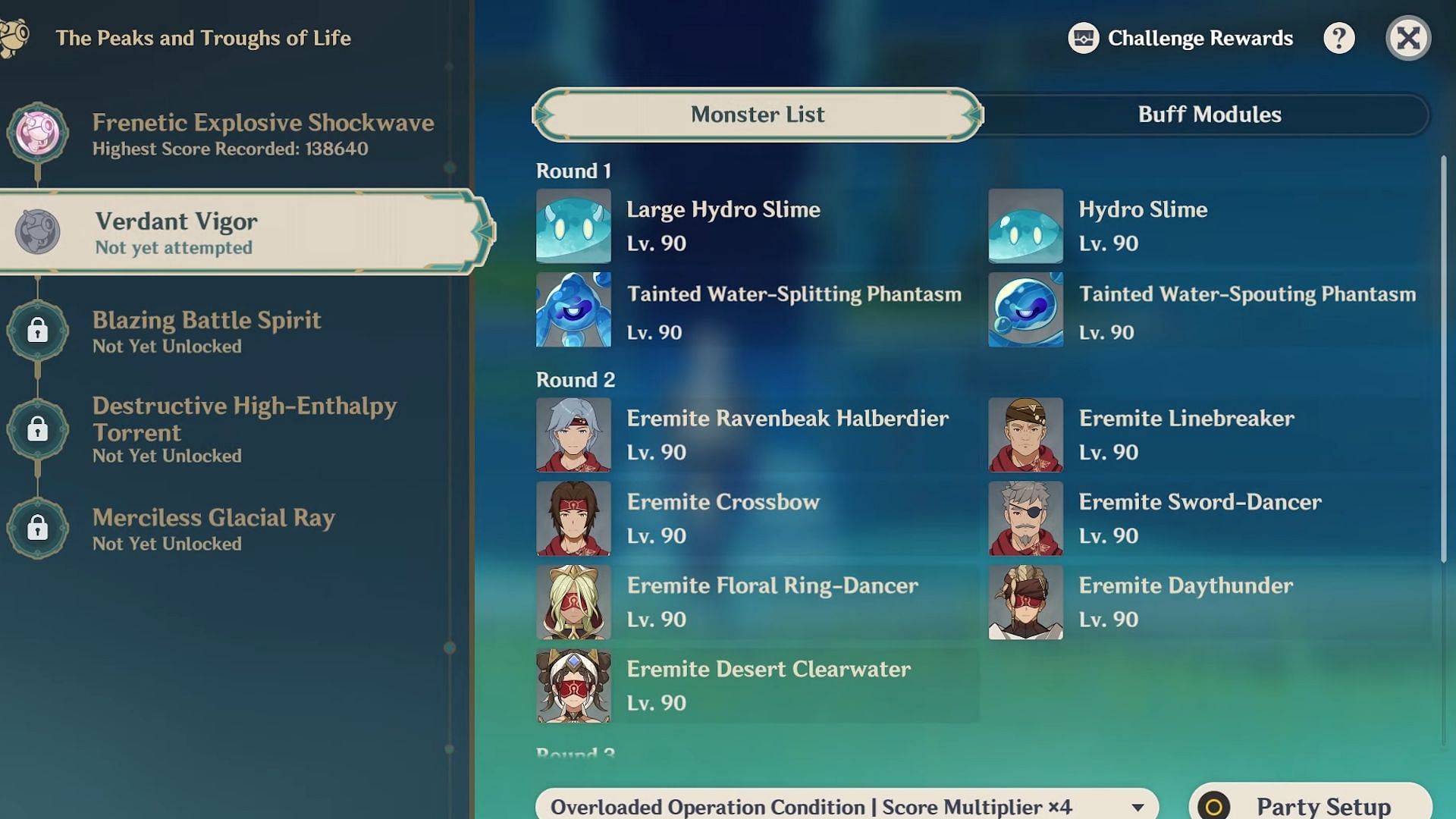 An example of a player looking at the main screen for The Peaks and Throughs of Life event (Image via HoYoverse)