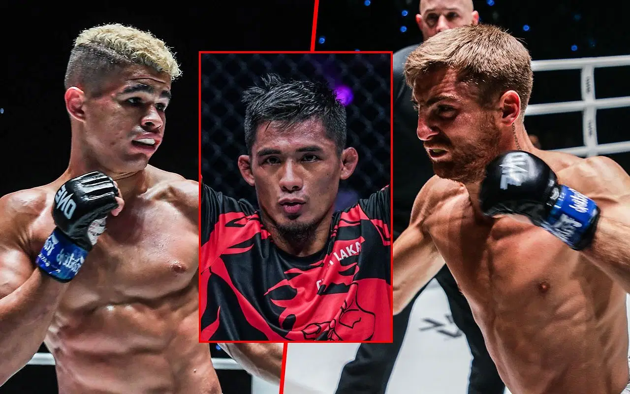 Fabricio Andrade (left), Stephen Loman (center), and Jonathan Haggerty (left) | Image credit: ONE Championship