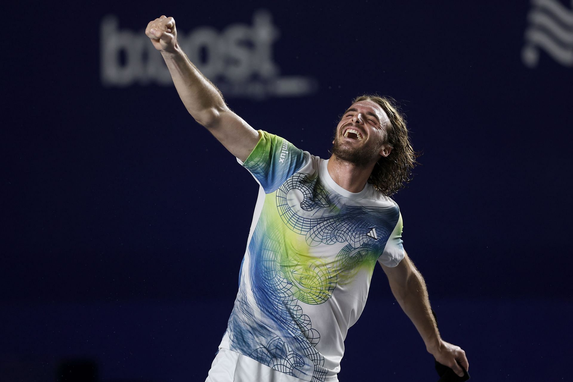 Stefanos Tsitsipas in the 2023 Los Cabos Final