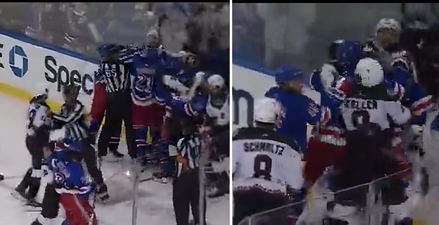 Things get heated between Jordan Staal and Ondrej Palat during